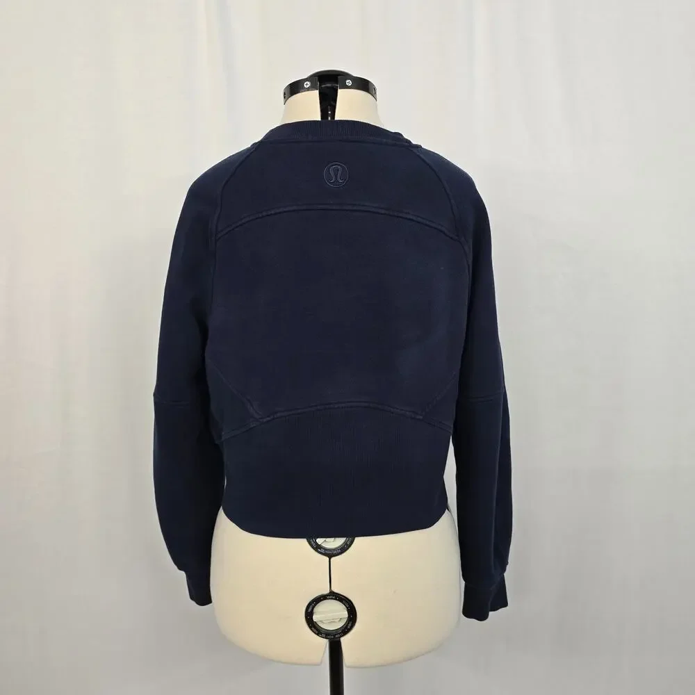 Lululemon Scuba Oversized Pullover Women's M / L Navy Blue - Picture 2 of 12